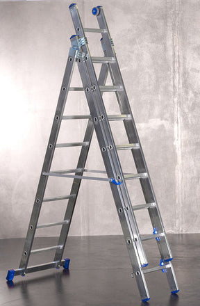 2,5M Scala in alluminio a 3 tronchi