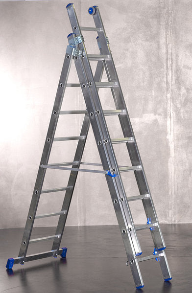 2,5M Scala in alluminio a 3 tronchi